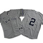 Men's New York Yankees Derek Jeter #2 Gray Road Replica Player Jersey