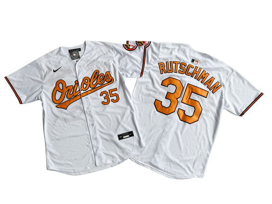 Men's Baltimore Orioles Adley Rutschman White Home Limited Player Jersey