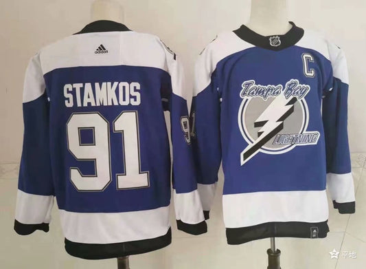 NHL  Tampa Bay Lightning STAMKOS # 91 Jersey