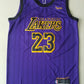Men's Los Angeles Lakers LeBron James #23 Purple Swingman Jersey - City Edition