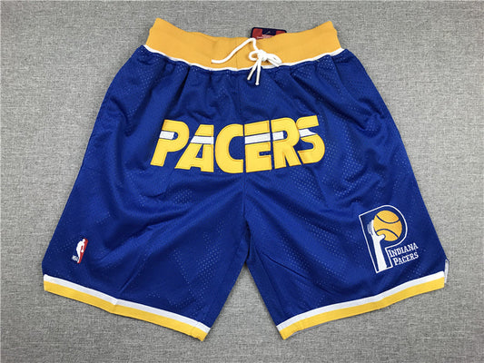 Men's Indiana Pacers Blue Basketball Shorts