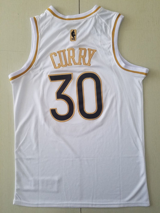 Men's Golden State Warriors Stephen Curry #30 White Swingman Jersey