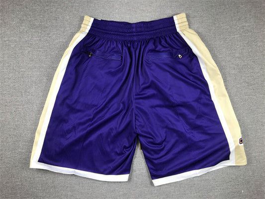 Men's Los Angeles Lakers Purple Hall of Fame Pocket Shorts