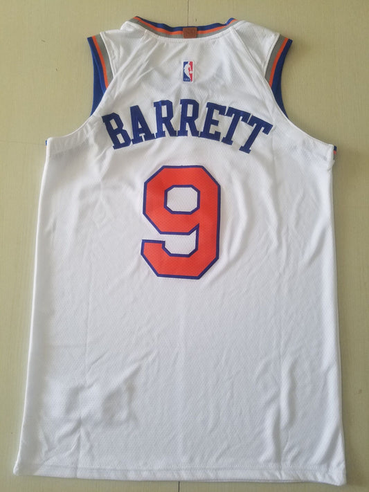 Men's New York Knicks RJ Barrett White 2019 NBA Draft First Round Pick Jersey