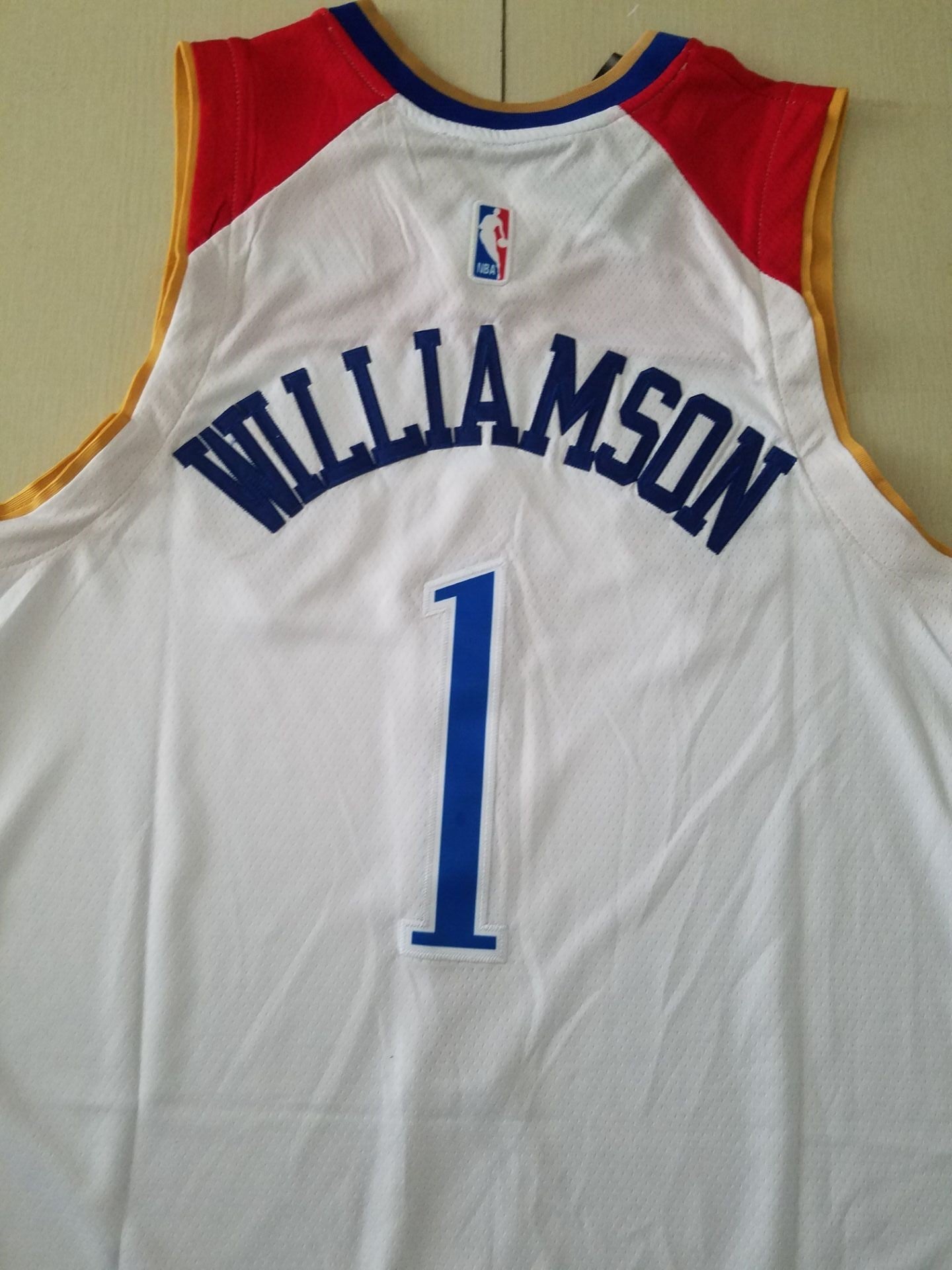 Men's New Orleans Pelicans Zion Williamson #1 White 2020/21 Swingman Jersey