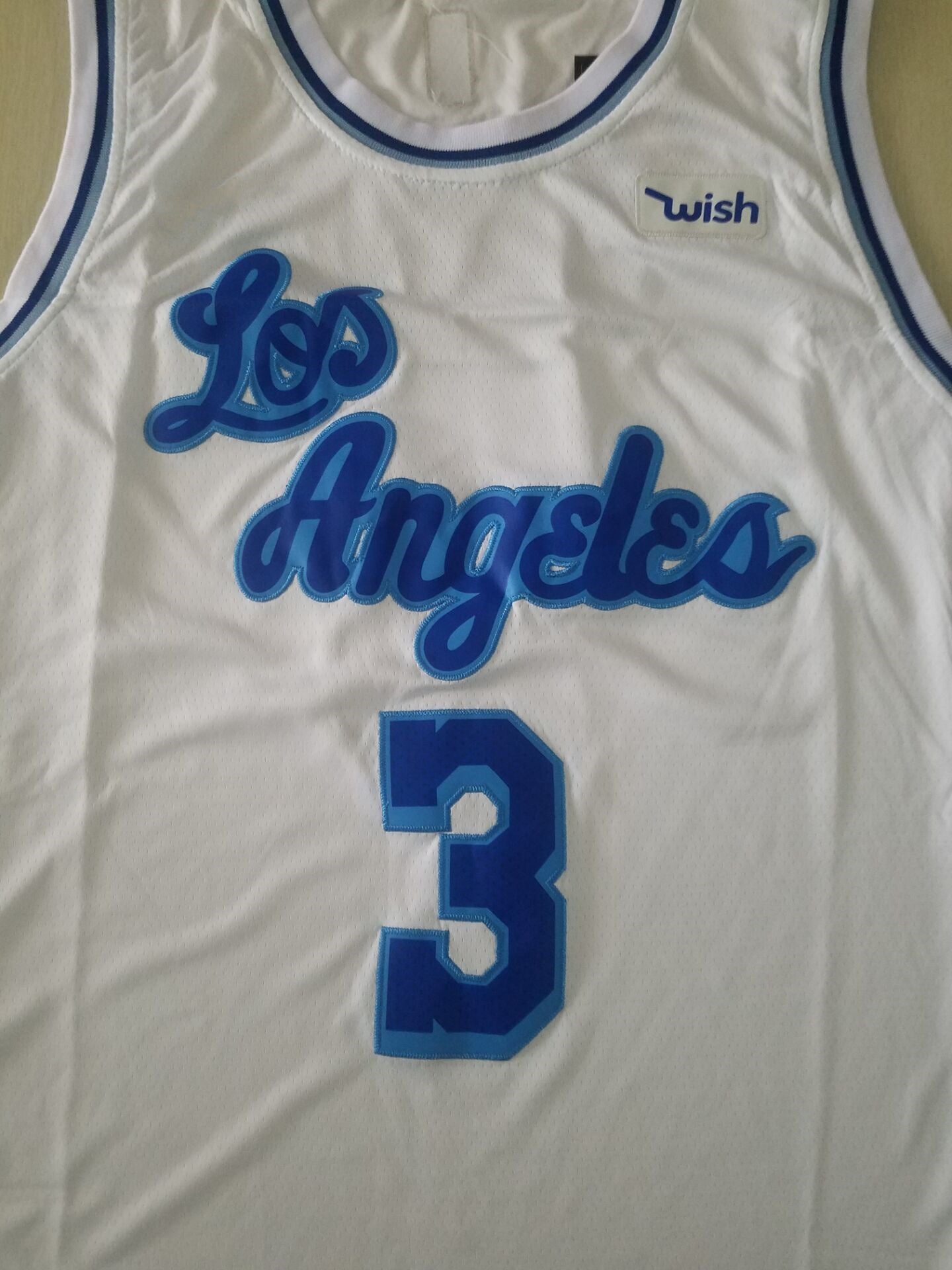 Weißes Swingman-Trikot #3 der Los Angeles Lakers von Anthony Davis für Herren