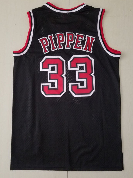 Men's Chicago Bulls Scottie Pippen 1997-98 Black Hardwood Classics Swingman Jersey
