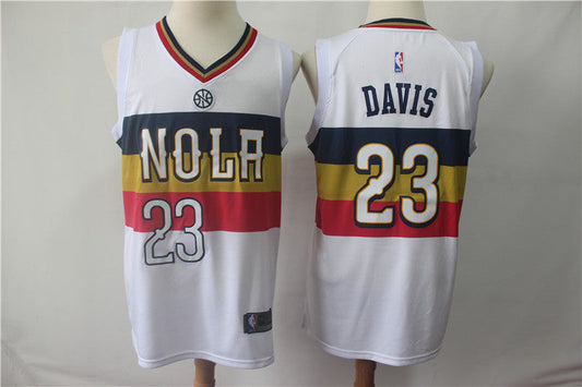 Weißes Swingman-Trikot der New Orleans Pelicans Anthony Davis #23 für Herren