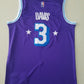 Men's Los Angeles Lakers Anthony Davis #3 Purple Swingman Jersey - City Edition