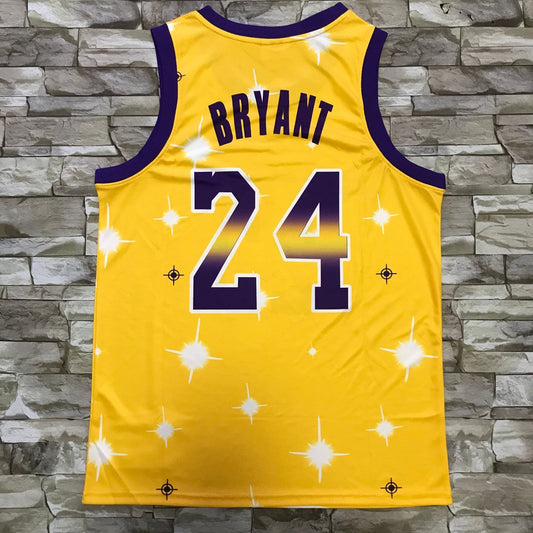 Herren-Spielertrikot der Los Angeles Lakers Kobe Bryant Yellow Hardwood Classics