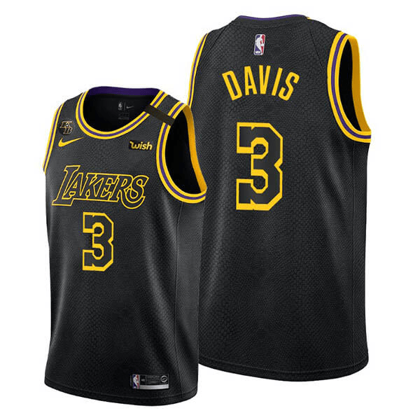 Anthony Davis Los Angeles Lakers Black City Edition Jersey