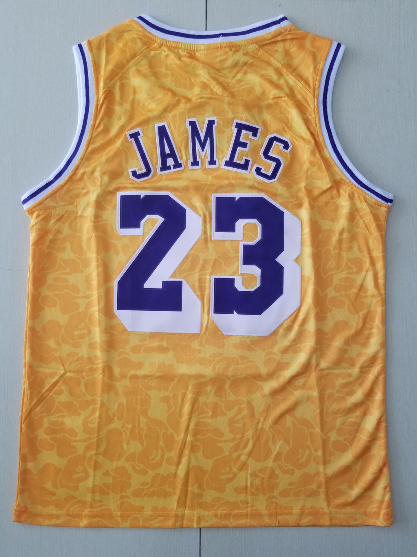 Men's Los Angeles Lakers LeBron James #23 NBA Orange Swingman Jersey
