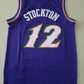 Men's Utah Jazz John Stockton Mitchell & Ness Purple 1996/97 Player Jersey