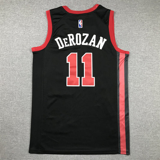 Men's Chicago Bulls DeMar DeRozan #11 Black 2023/24 Swingman Jersey - City Edition