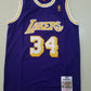 Men's Los Angeles Lakers Shaquille O'Neal #34 Purple 1996-97 Classics Jersey