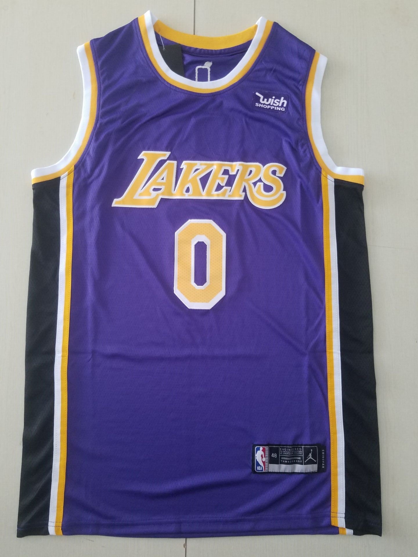 Men's Los Angeles Lakers Russell Westbrook Purple 2020/21 Swingman Player Jersey