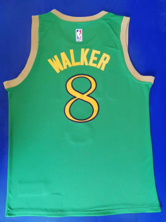 Men's Boston Celtics Kemba Walker #8 NBA Game Jersey - Retro Green