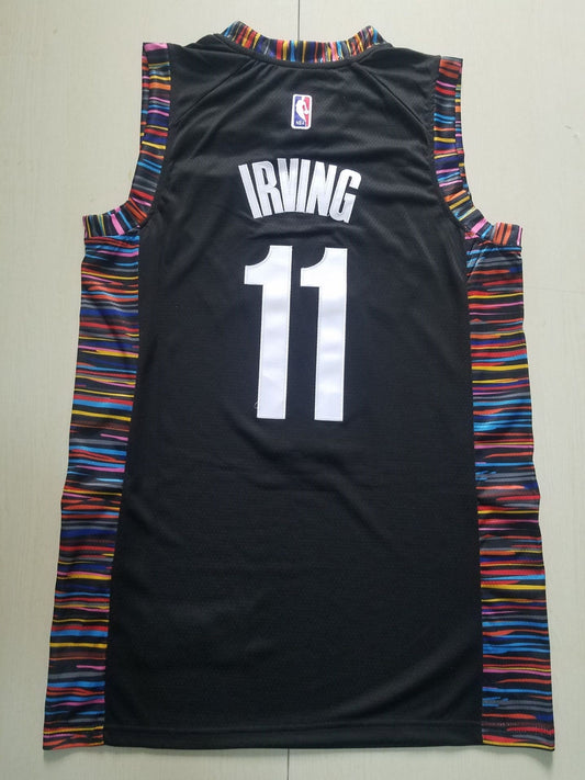 Schwarzes Swingman-Trikot der Brooklyn Nets Kyrie Irving #11 für Herren – City Edition