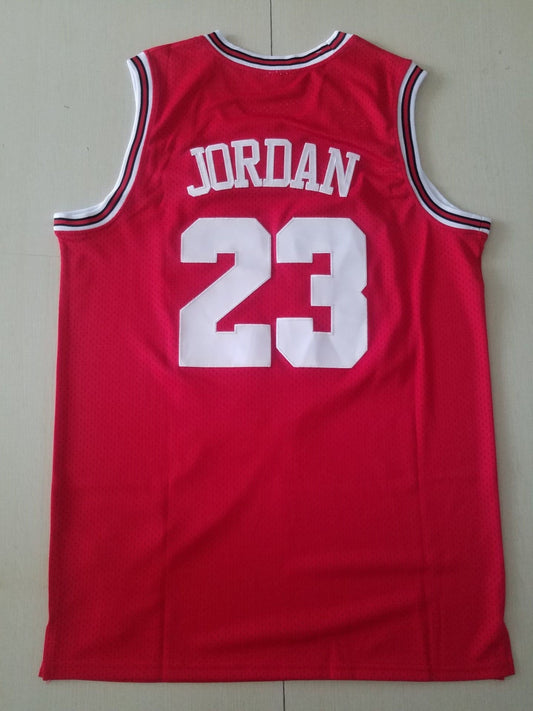 Men's Chicago Bulls Michael Jordan #23 NBA Red Hardwood Classics Authentic Jersey