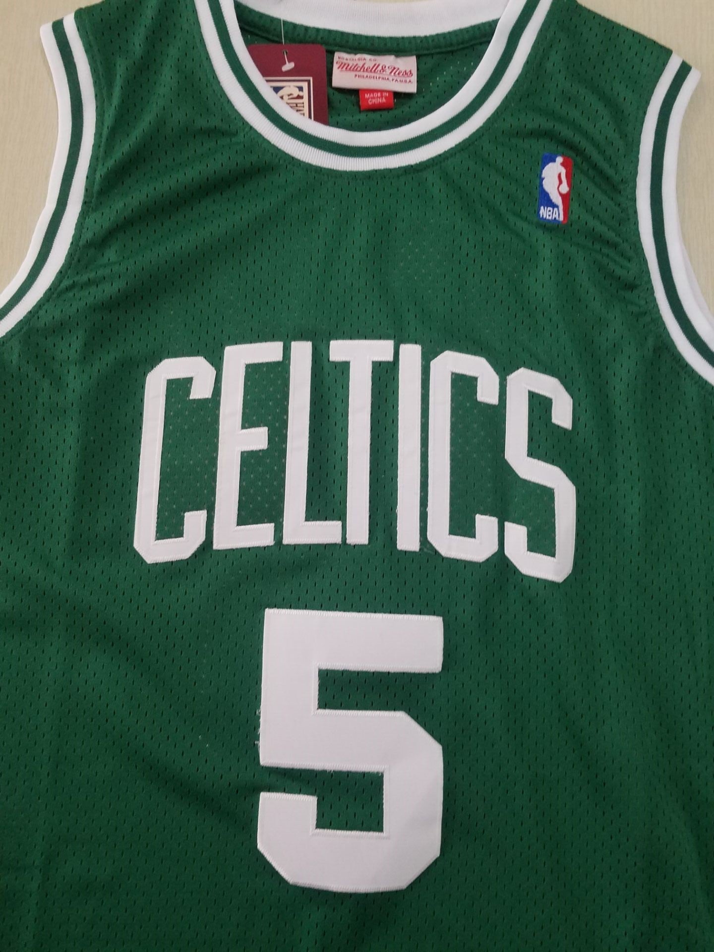 Men's Boston Celtics Kevin Garnett Green 2005-06 Hardwood Classics Player Jersey