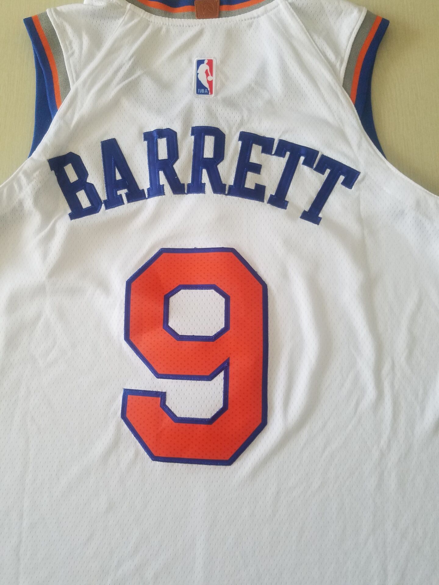 Men's New York Knicks RJ Barrett White 2019 NBA Draft First Round Pick Jersey