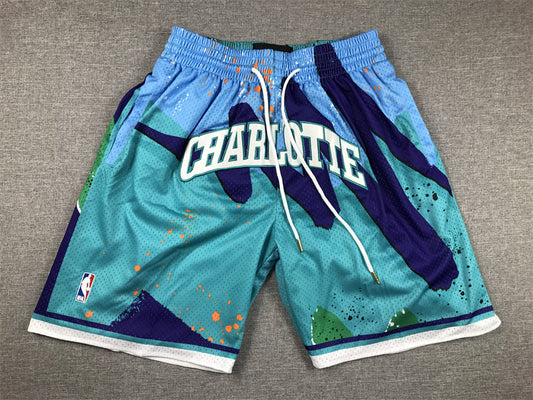 Blaugrüne Swingman-Taschenshorts der Charlotte Hornets für Herren