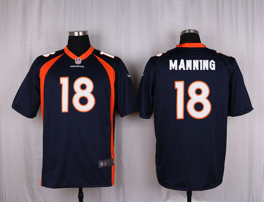Denver Broncos Peyton Manning #18 Blue Jersey Men's Size
