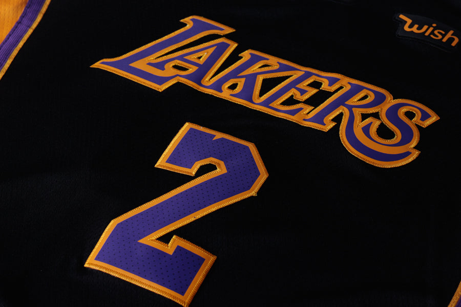 Los Angeles Lakers Lonzo Ball #2 NBA-Trikot in Schwarz für Herren