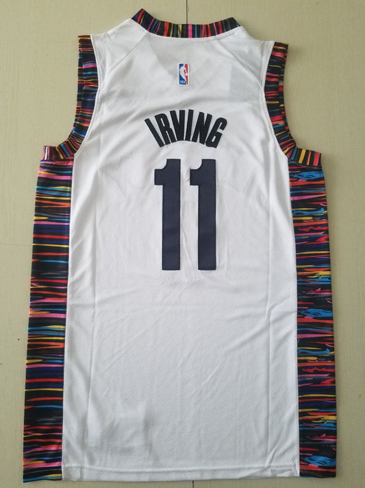 Weißes Swingman-Trikot der Brooklyn Nets Kyrie Irving #11 für Herren – City Edition