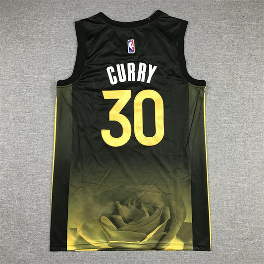 Men's Golden State Warriors Stephen Curry #30 Black 2022/23 Swingman Jersey - City Edition