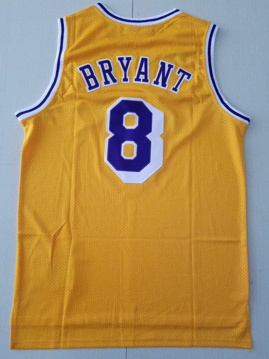 Men's Los Angeles Lakers Kobe Bryant 1996-97 Yellow Hardwood Classics Authentic Jersey