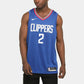 Nike NBA Sports Basketball-Trikot SW Fan Edition Los Angeles Clippers Leonard 2 Blau CW3668-402