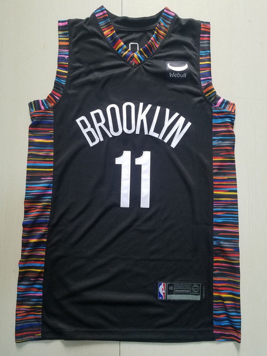 Men's Brooklyn Nets Kyrie Irving #11 Black Swingman Jersey - City Edition