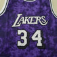 Men's Los Angeles Lakers Shaquille O'Neal #34 Purple Galaxy Swingman Jersey
