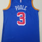 Men's Golden State Warriors Jordan Poole #3 Blue Classic Player Jersey