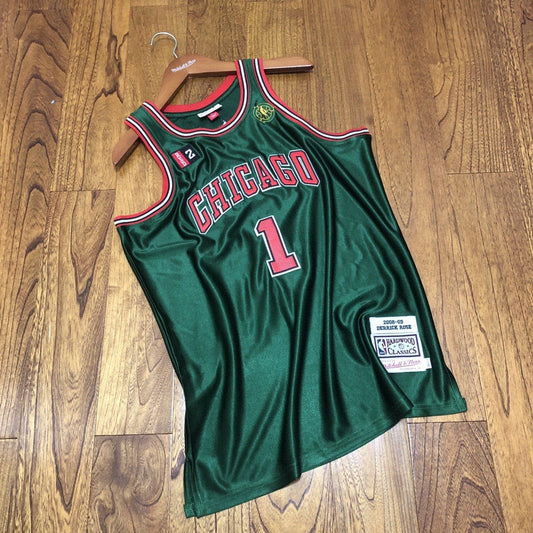 Derrick Rose Chicago Bulls Throwback Jersey St. Patrick's Day