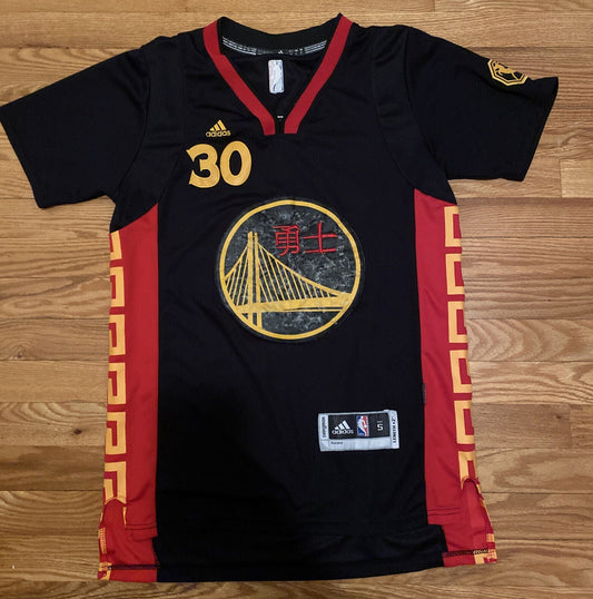 Men's Golden State Warriors Stephen Curry #30 Chinese New Year Jersey