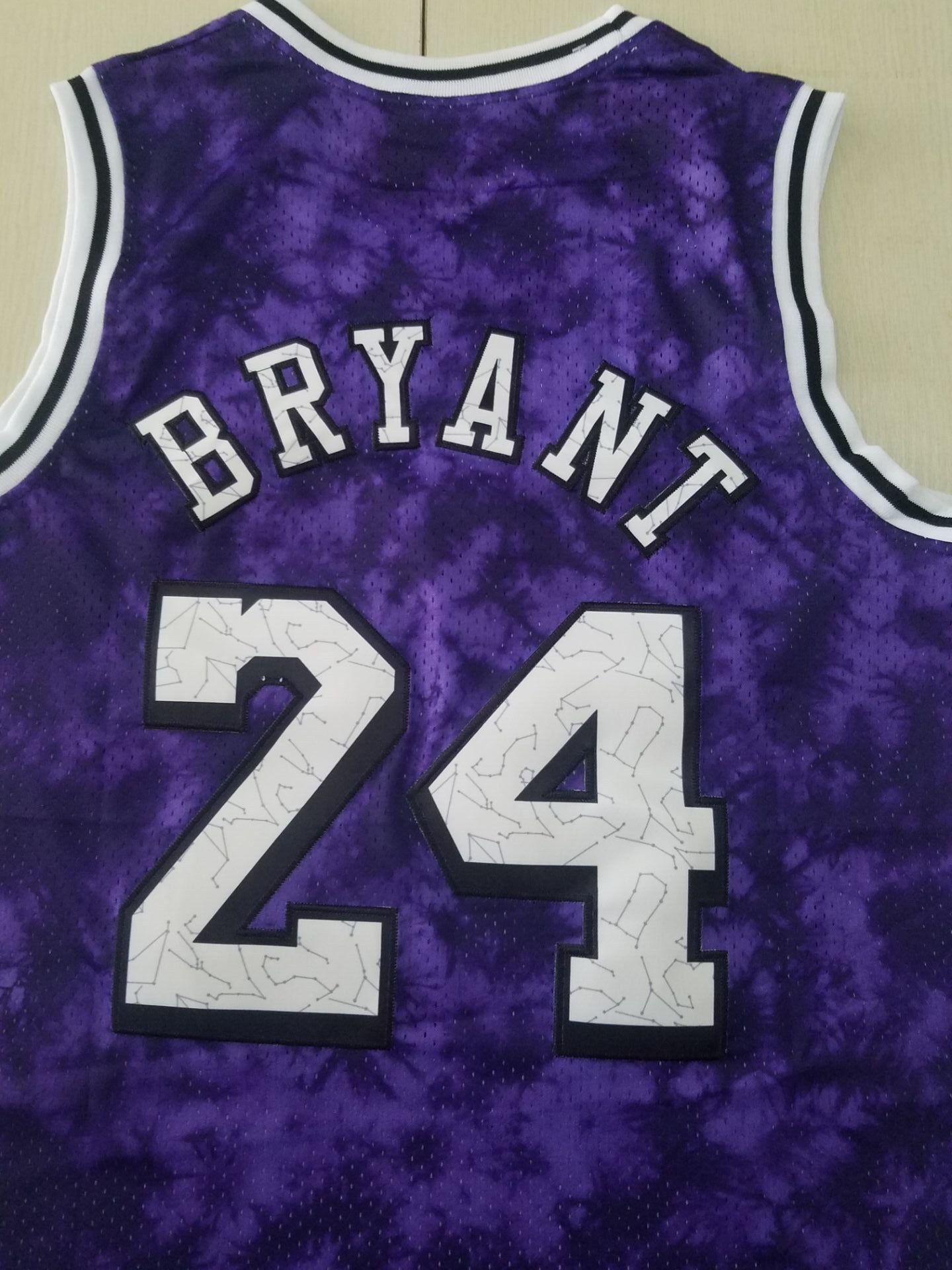 Men's Los Angeles Lakers Kobe Bryant #24 Purple Galaxy Swingman Jersey