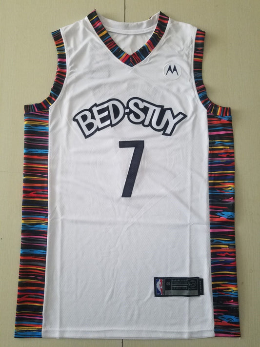 Men's Brooklyn Nets Kevin Durant #7 White Swingman Jersey - City Edition
