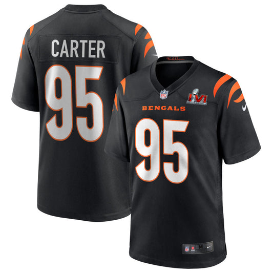 Zach Carter Cincinnati Bengals Nike Super Bowl LVI Game Jersey - Black
