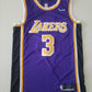 Men's Los Angeles Lakers Anthony Davis Purple #3 Swingman Jersey