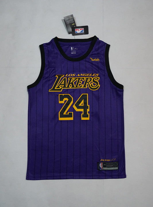 Los Angeles Lakers Kobe Bryant #24 NBA-Lila-Trikot für Herren – City Edition