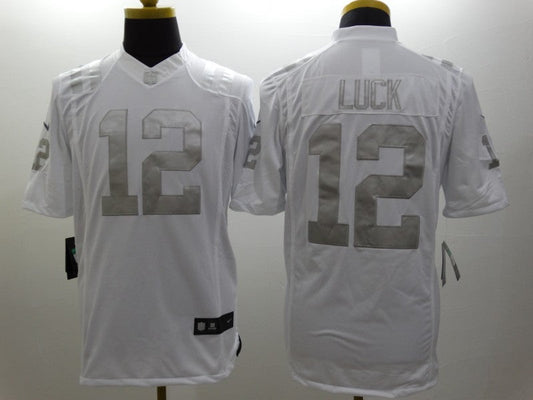 Men's Indianapolis Colts Andrew Luck #12 White Player Game Jersey
