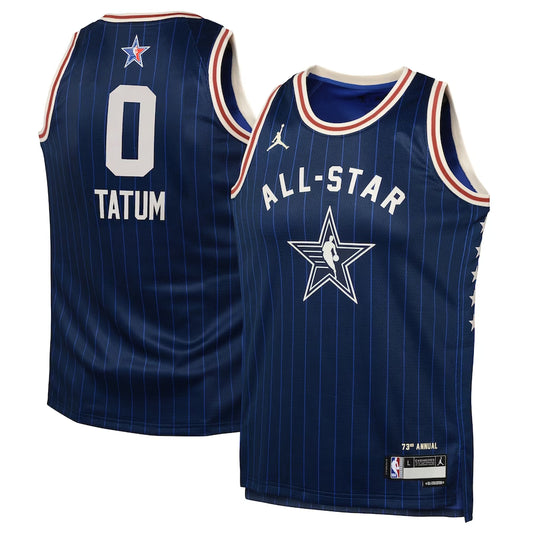 Youth Jayson Tatum Jordan Brand Navy 2024 NBA All-Star Game Swingman Jersey