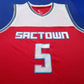 Men's Sacramento Kings De'Aaron Fox #5 NBA Red Player Replica Jersey
