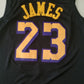 Men's Los Angeles Lakers LeBron James #23 Black Swingman Jersey