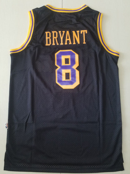 Herren-Spielertrikot der Los Angeles Lakers Kobe Bryant #8 Black Classics