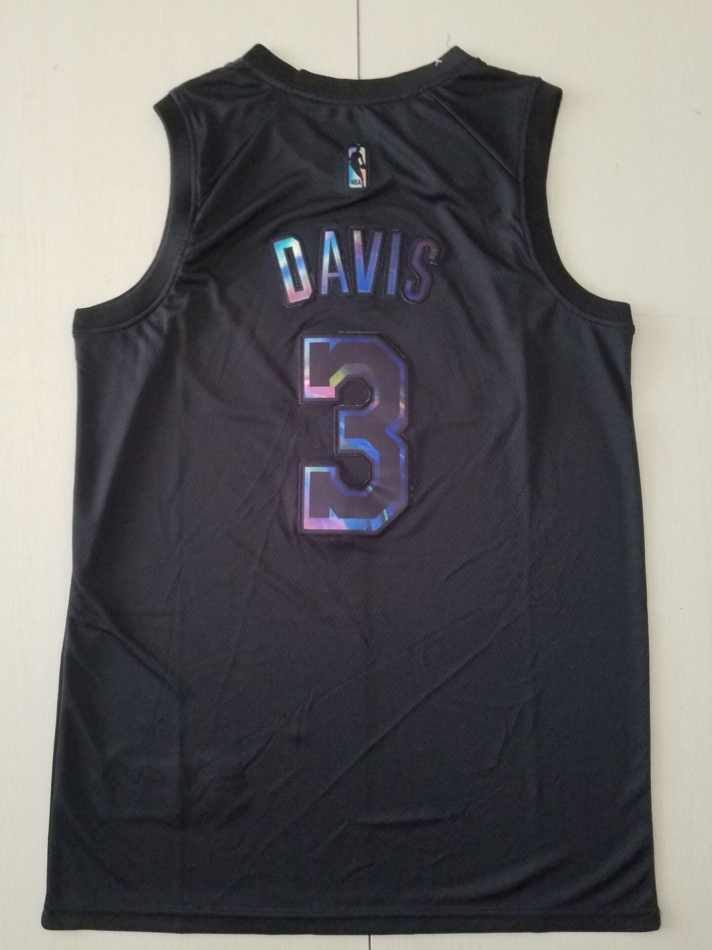 Men's Los Angeles Lakers Anthony Davis #3 Black Swingman Player Jersey