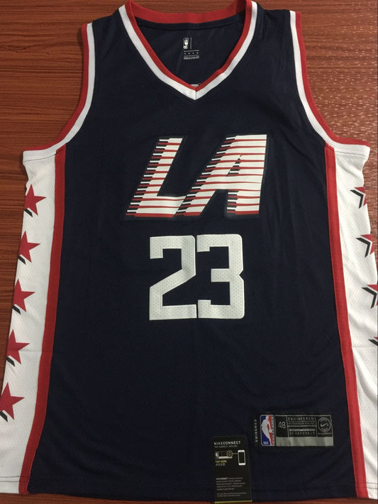 Men's LA Clippers Lou Williams #23 NBA Black Replica Jersey