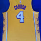 Gelbes Spielertrikot der Los Angeles Lakers Alex Caruso #4 für Herren